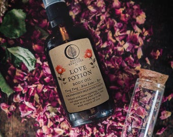 Love Potion Massage Oil: Aromatherapy for Self-Love & Sensuality
