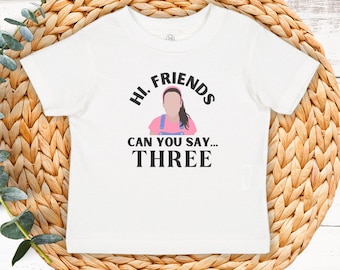 Ms. Rachel Personalized Toddler T-shirt for Birthday Celebration, Customizable Age, Ms. Rachel Design, Kids Tee, Children's Clothing