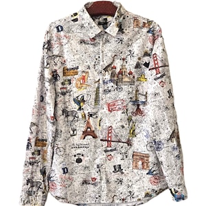 T-Shirt DESIGUAL Homme Rouge - Coton - Manches Courtes - Taille L - Occasion Très Bon État