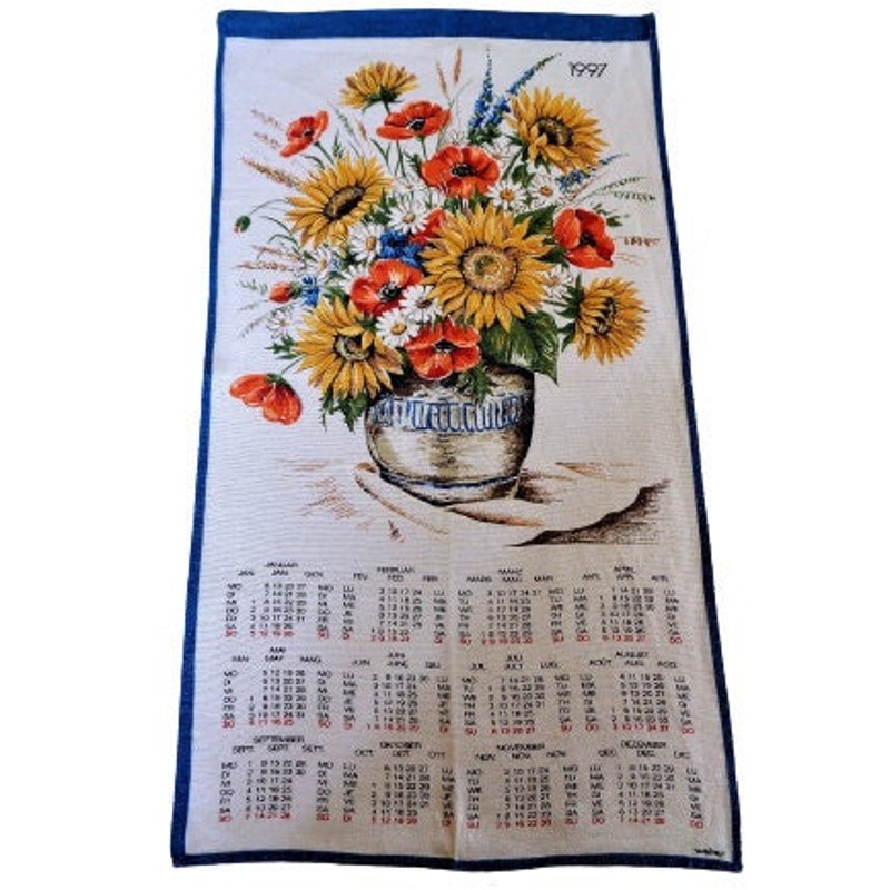 2025 Calendar Towels Etsy