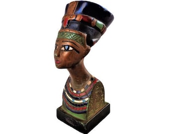 King Tut Statue, Paul Keilbar Kunstwerkstätten Naumburg, King Tutankhamun Bust Statuette, Egyptian Pharoah