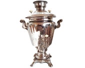 Russian Samovar, 3L Electric Samovar, Russian Tea Pot, Vintage Kitchen, Farmhouse Decor, Made in USSR, Wedding Gift, Birthday Gift, 80s