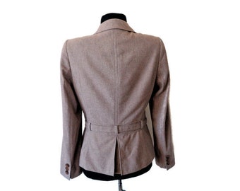 Manteau Blazer Escada Femme – Laine Noire, Taille DE36/US6/M, Neuf Sans étiquettes