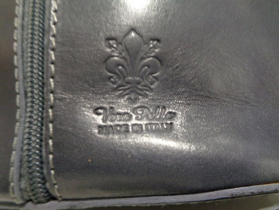 Italian Leather Small Crossbody Bag, Vera Pelle, … - image 4