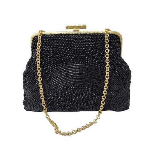 バッグ Ball chain strap beaded baguette/BLACK Fendi Beaded Baguette
