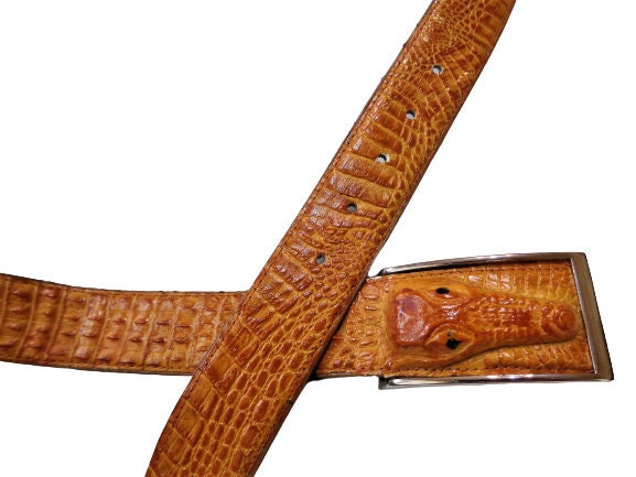 Vintage Money Belt With Hidden Zip, Genuine Leather Travel Belt, Inside  Zipper, Tan Leather Waist Belt With Animal Head Buckle 