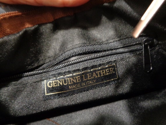Italian Leather Small Crossbody Bag, Vera Pelle, … - image 6