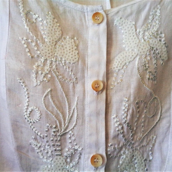 Women Embroidered Linen Shirts Etsy
