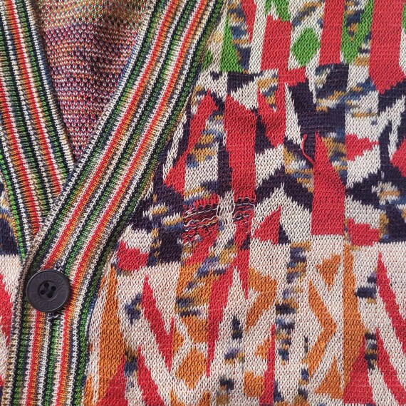 Men Knit Vest Sleeveless Cardigan Sweater MISSONI… - image 8