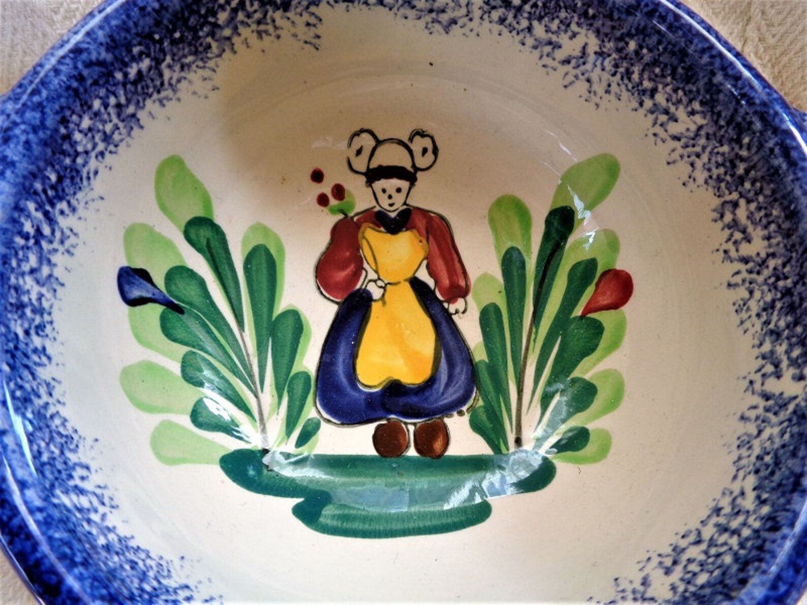 Breton Name Bowls Pair Traditional French Breton Ceramic Etsy