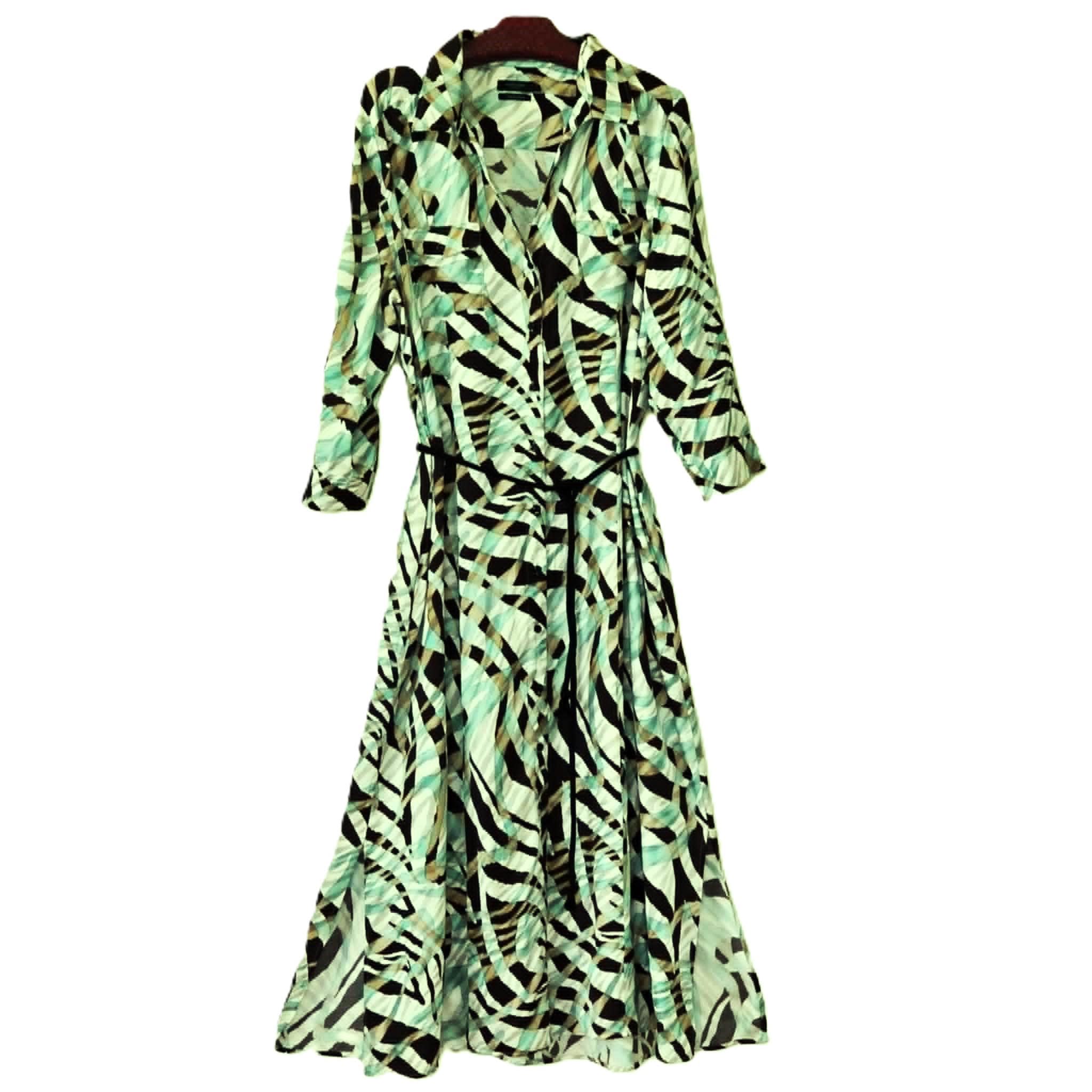 slim fit dress slacks 1920s Lena Flapper Dress in Green main image 1