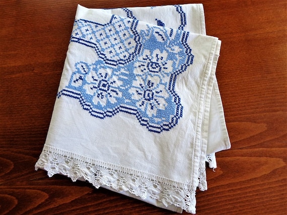 アンティーク　リネン　デイクロス　刺繍　タオル　ナフキン　アメリカ　ビンテージ 000000015828_peU1oLk.jpg