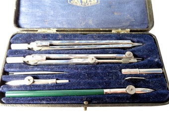 2 Sets Vintage Drafting Drawing Tools~ ITO Instruments
