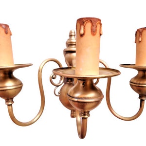 Brass Wall Sconce, Antique Wall Lamp, Vintage Light, Victorian Home decor