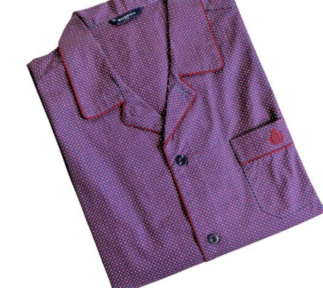 Vintage Cotton Sleep Shirt for Men, Never Worn Pajama Jacket Top