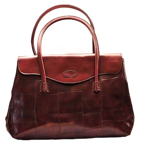 Geprägte Leder Handtasche Bordeaux Rot Geprägte Leder Handtasche Bordeaux Rot Schultertasche Henkeltasche mit Top Griffe für Casual Arbeit Reisen Alltag
