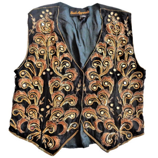 Gold Vest Etsy