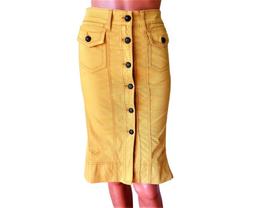 Plus Size - Midi Denim Button Front Skirt - Torrid