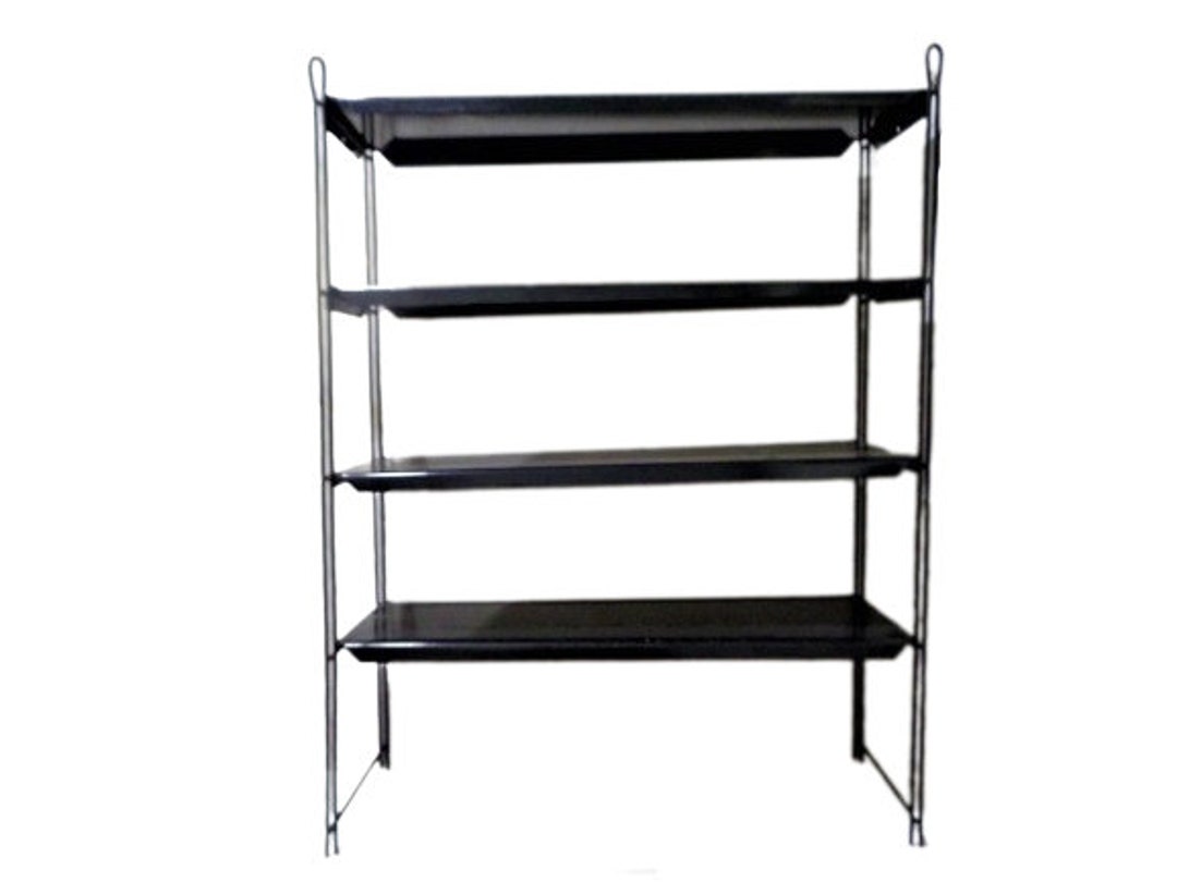 Metal Wall Shelf, Vintage Wall Mounted Shelves, Black Metal Shelving