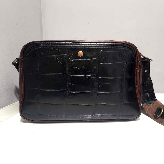 Sac à main femme style rétro - cuir pu pour usage épaule Carrés Colorés