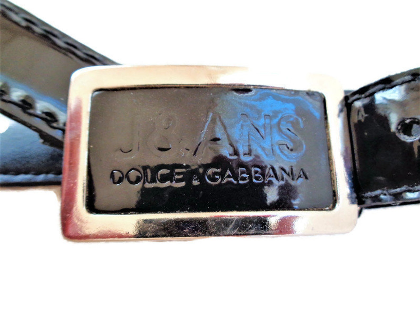 Dolce Gabbana Black Womens Belt Vintage DG High Waist Belt Etsy