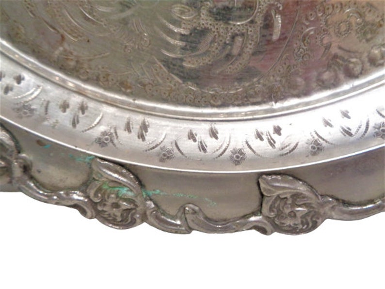 Extra Large Round Table Tray Moroccan Tray Table Top 50cm Etsy