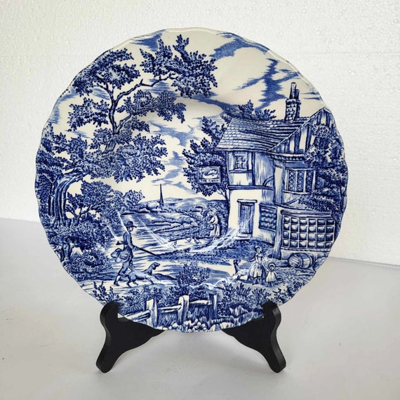 置物 HUNTER CERAMIC COLLECTION PLATE The Hunter by Myott Deep