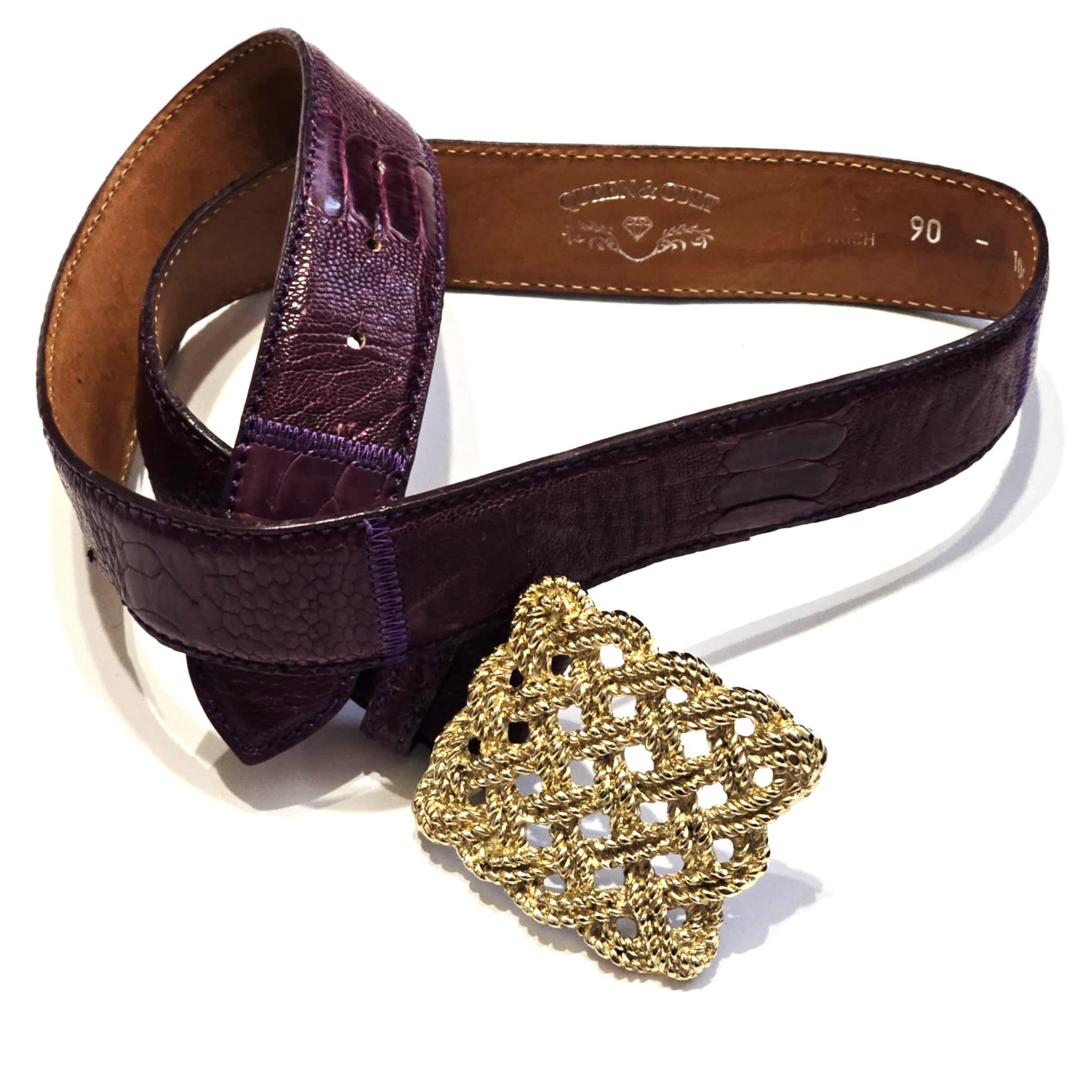 Womens Purple Designer Belt - Etsy UK