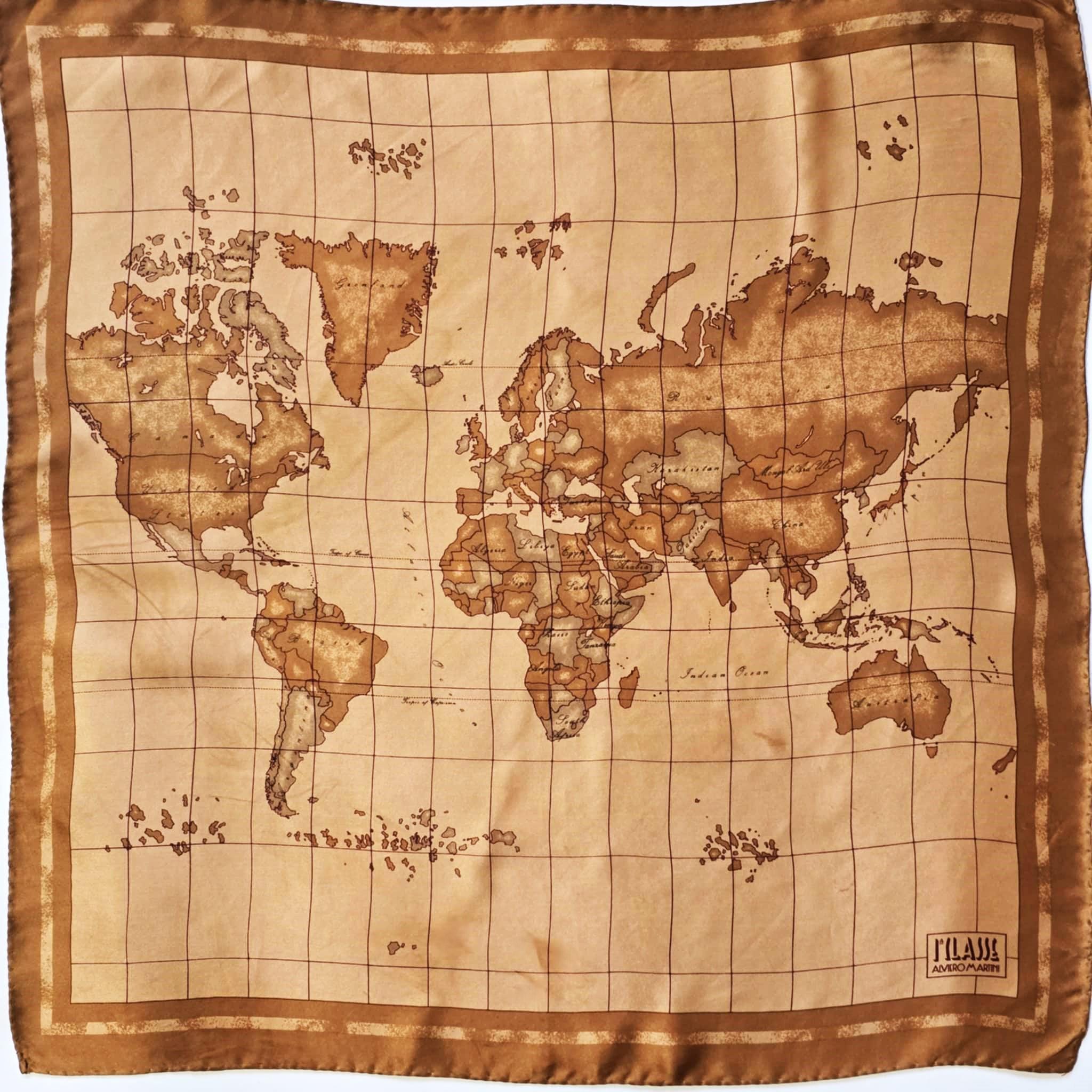 Map Scarf New Zealand