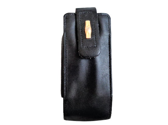 iPhone・スマホケース Longchamp Phone case Épure Phone case with leather lace Brown - Leather