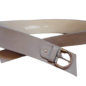 Grauer Kunstleder Gürtel, Esprit Germany, Taillen Gürtel, Hüftgürtel, Damen Gürtel