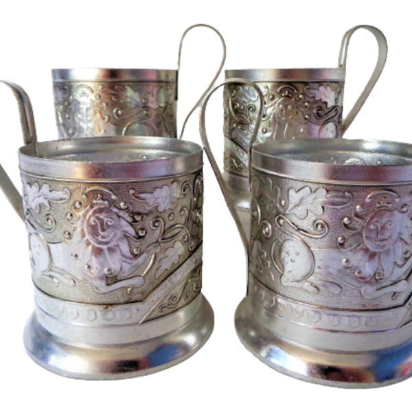 PORTE-VERRE A THÉ AIGLES RUSSES