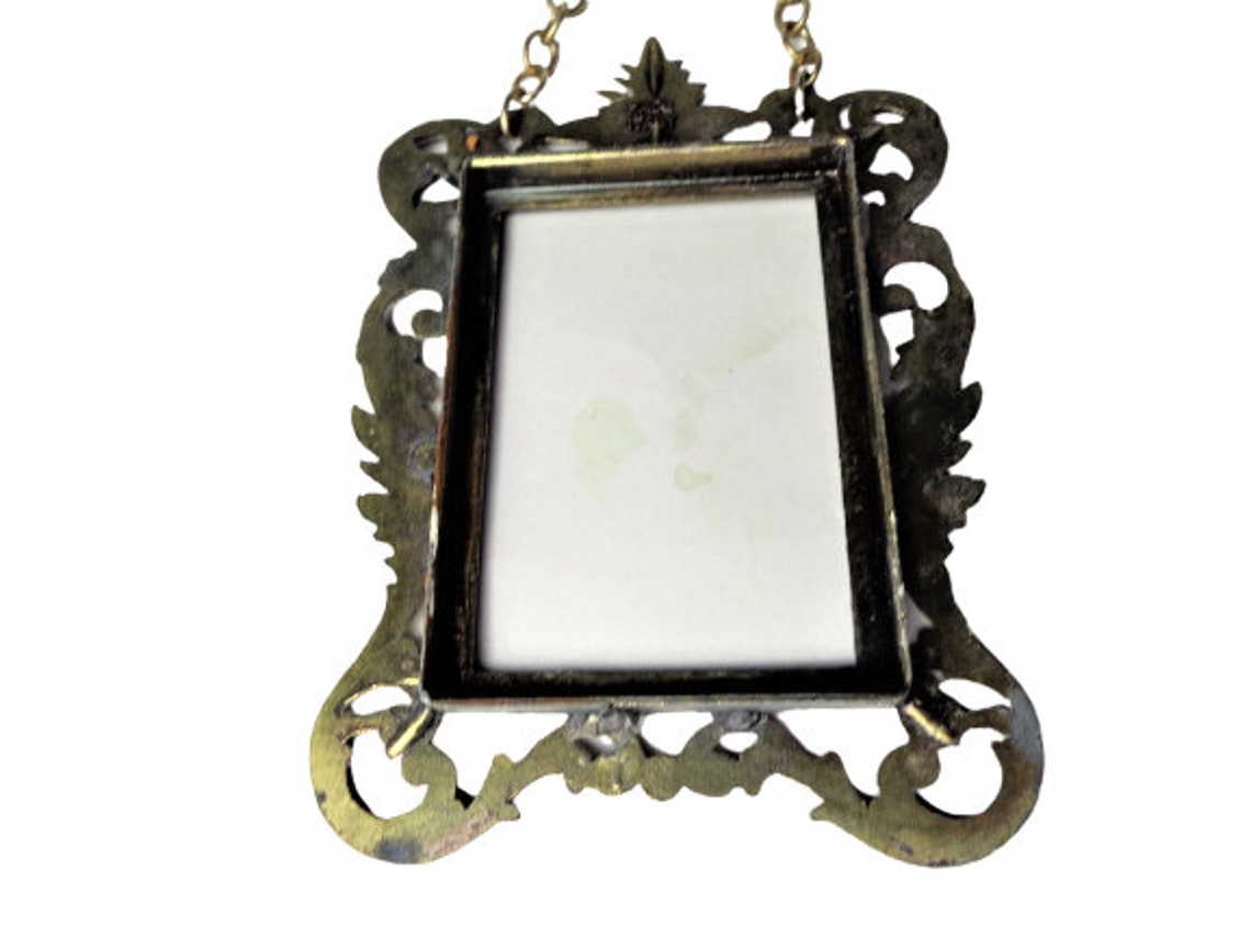 Antique Brass Wall Hanging Frame Photo Frame Victorian Etsy