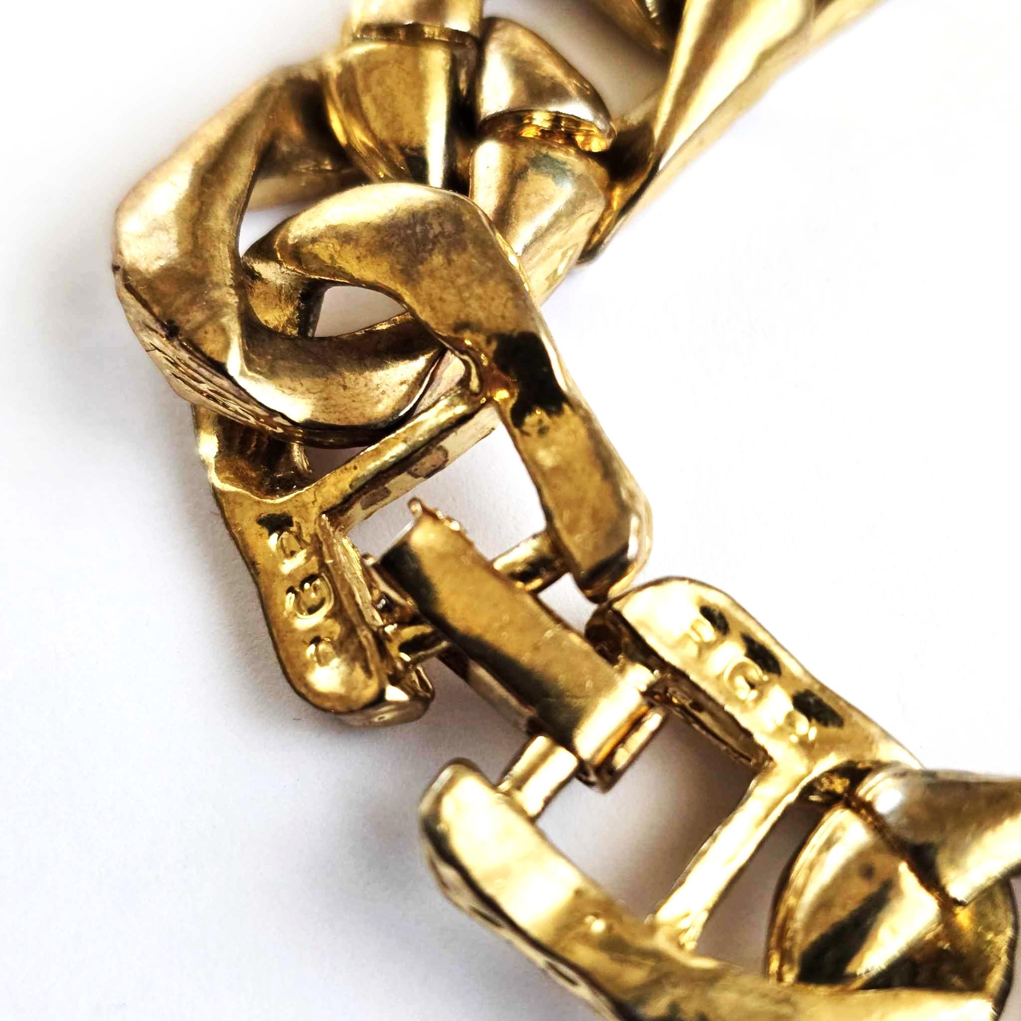 Bracelet en Plaqué or avec maillons ovales