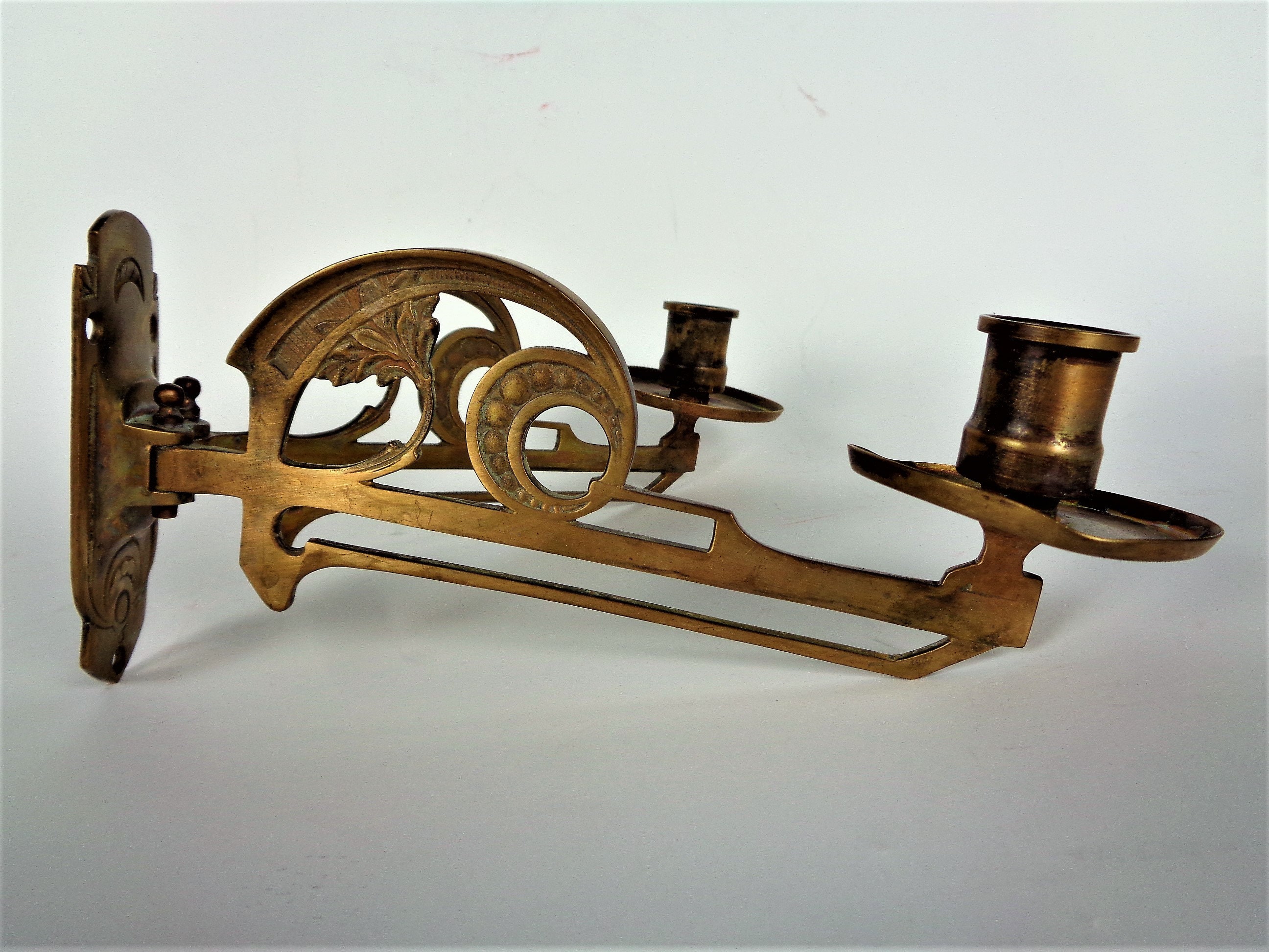 Piano Candle Sconces Pair Candle Holder Piano Antique Piano Etsy