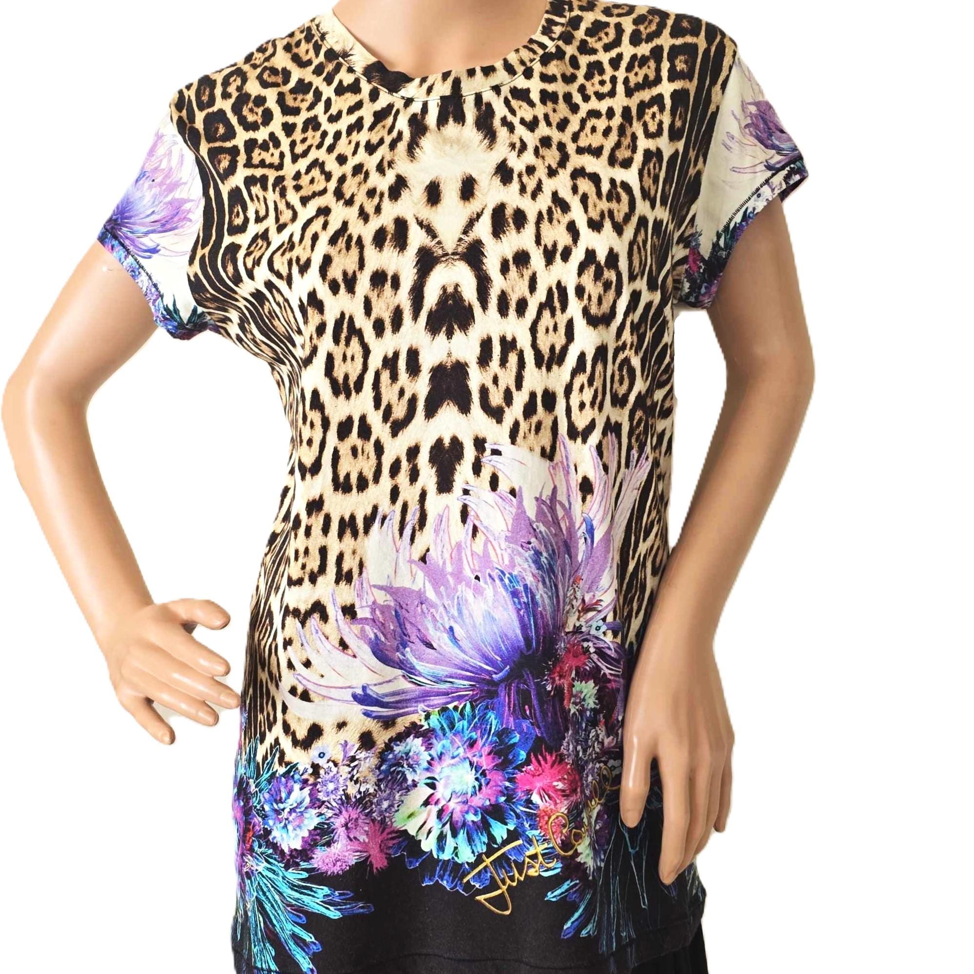 Tシャツ・カットソー JUST CAVALLI Woman T-Shirt White 76PAHE08CJ112 003 Just Cavalli(ジャストカヴァリ ) Tシャツ・カットソー