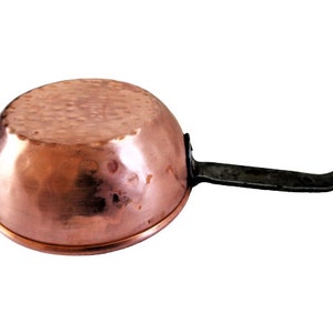Copper Saucepan, Hammered Copper Cookware Pot, Hanging Copper Pan, Vintage Swedish Kitchen