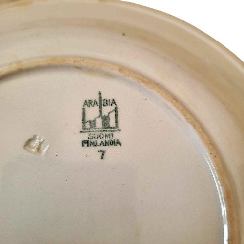 arabia ＊ deep plate ARABIA Kosmos Deep Plate 20cm 3 Set Ulla Procope | eBay