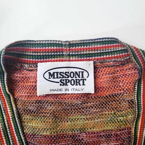 Men Knit Vest Sleeveless Cardigan Sweater MISSONI… - image 2