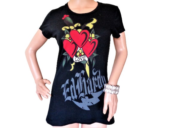 y2k✨️00s Ed Hardy 名作 ラブキル スカル 両面ロゴ ピチT 000000002307_6Av96nB.jpg
