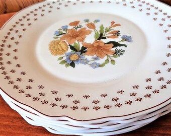 French Arcopal Dinnerware Set of 6, Arc Arcopal France, Milk Glass