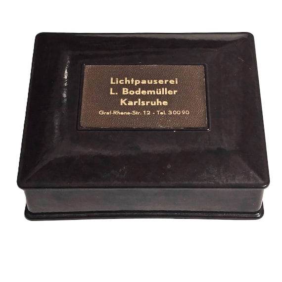 Vintage Bakelite Box: US Zone Germany Zetka, Mid-century Modern