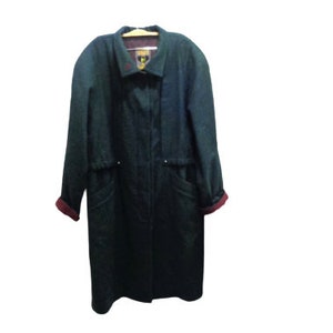 Loden Coat Women, SCHNEIDERS, Wool Overcoat, Green Coat