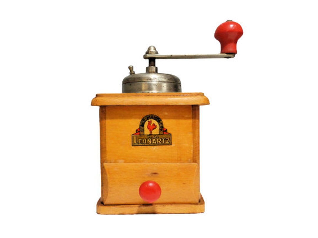 Vintage Coffee Grinder With Drawer, C. A. Lehnartz Stahl Mahlwerk