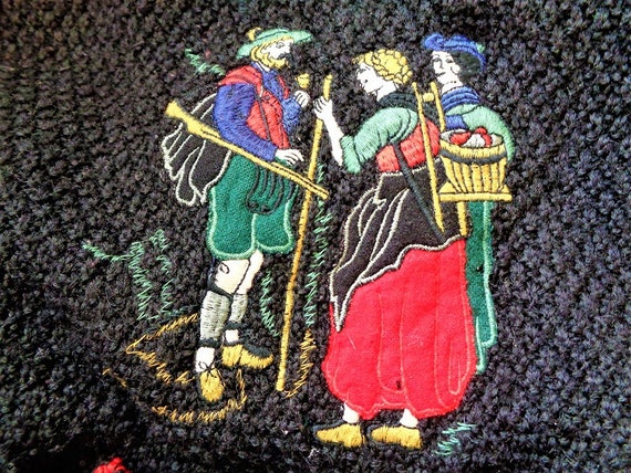 Vintage Austrian Cardigan Sweater, Julius Lang, T… - image 4