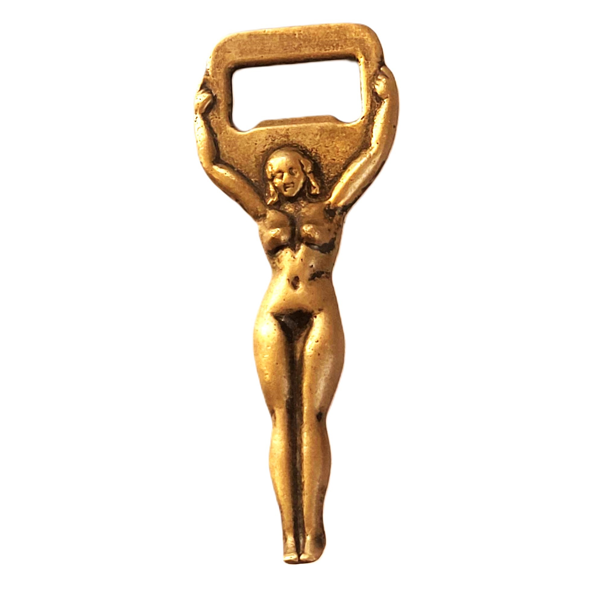 Vintage 1960s Figural Bottle Opener for Beer Wine, Ladies Shaped, Bar Pub Decor, Collector Gift for Men Retro Bartenders Tool