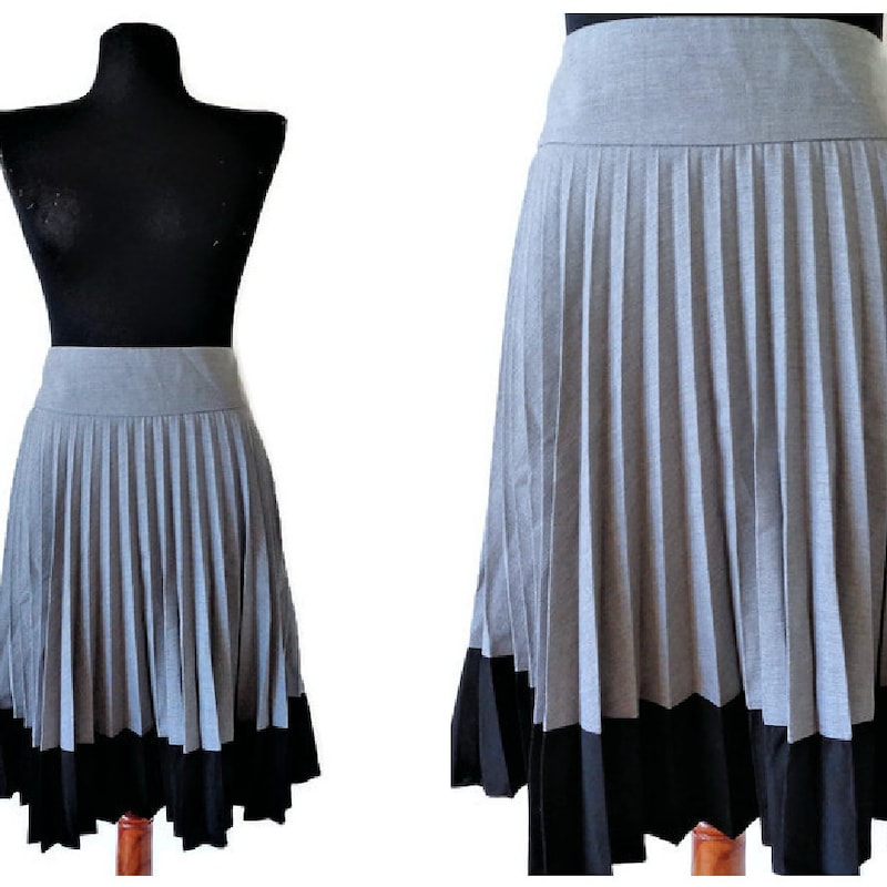 Gray Pleated Skirt main image 1