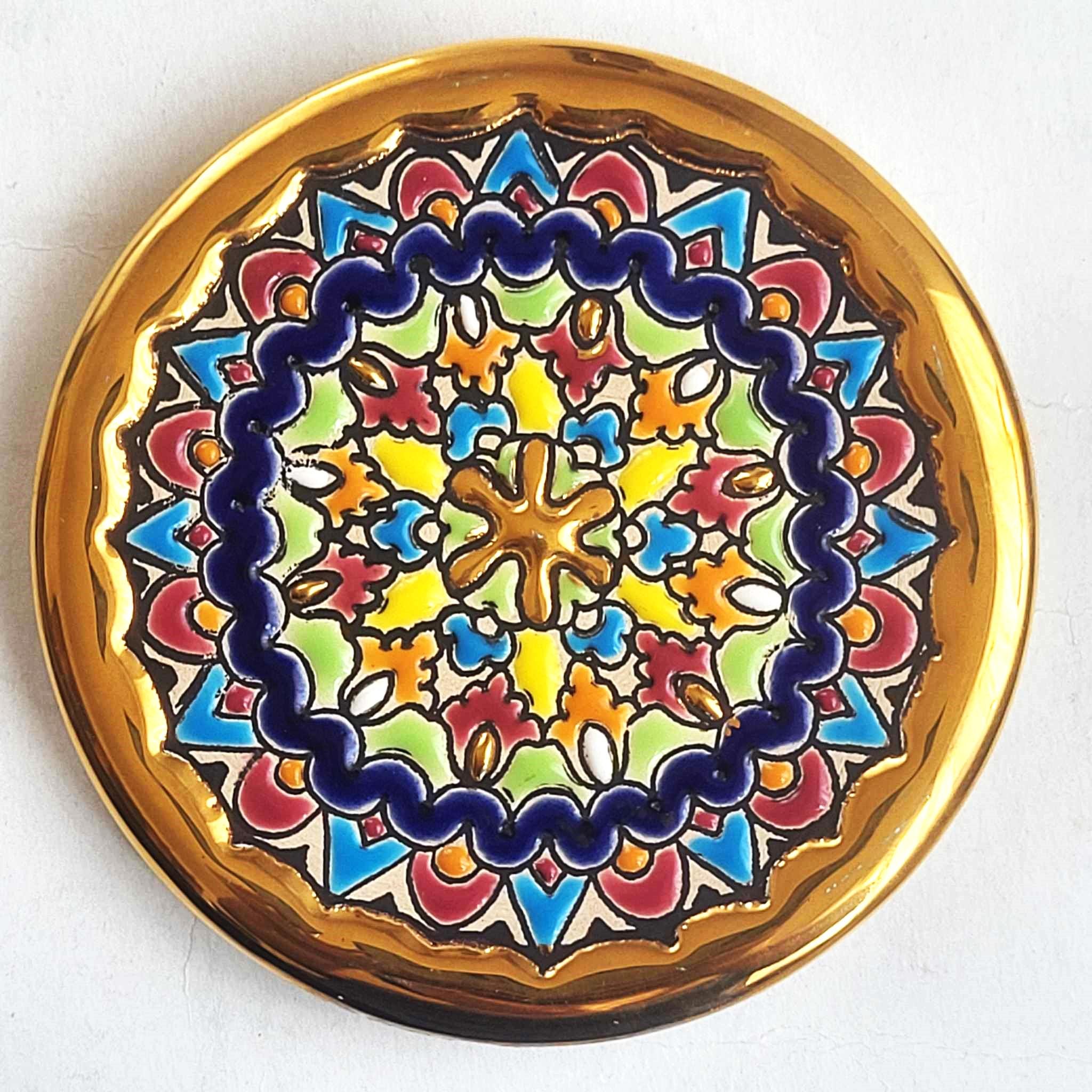 24k Spanish Plate - Etsy