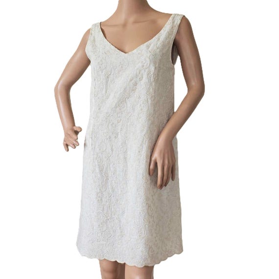 navy blue dress for baby girl Lace V-neckline White Wedding Dresses Ankle Length – loveangeldress main image 0