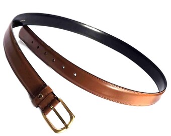 Vintage Etienne AIGNER Leather Belt, Unisex, Milk Brown  display picture 1